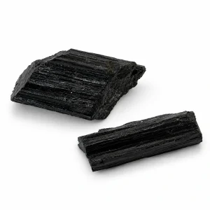 Raw Black Tourmaline Chunk — 4" Protection & Grounding Crystal