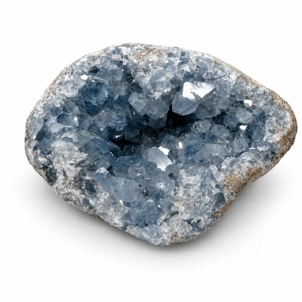 Large Celestite Geode — 6" Raw Blue Crystal for Peace & Serenity