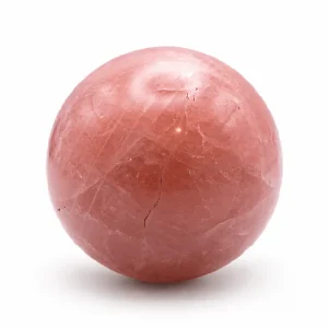 Rose Quartz Sphere — Polished Pink Crystal Ball for Heart Chakra