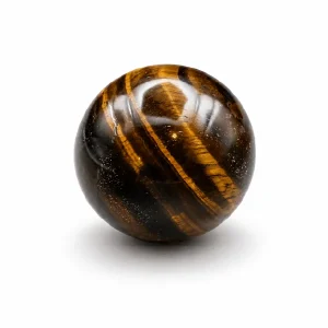 Tiger Eye Sphere — Polished Crystal Ball for Courage & Strength